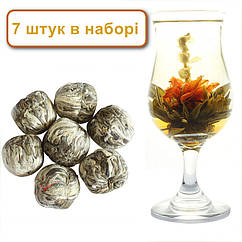 Китайський в'язаний чай "Квітка бажань" 7 штук в наборі