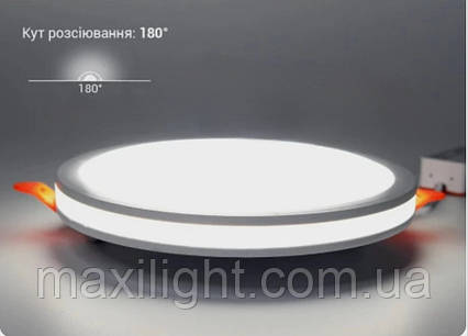 Світильник світлодіодний Biom CB-R18W-5 18Вт круглий 5000К, фото 1