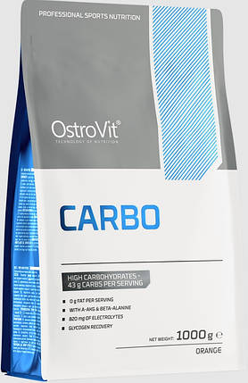 Вуглеводи для спортсменів OstroVit Carbo 1 kg апельсин, фото 1