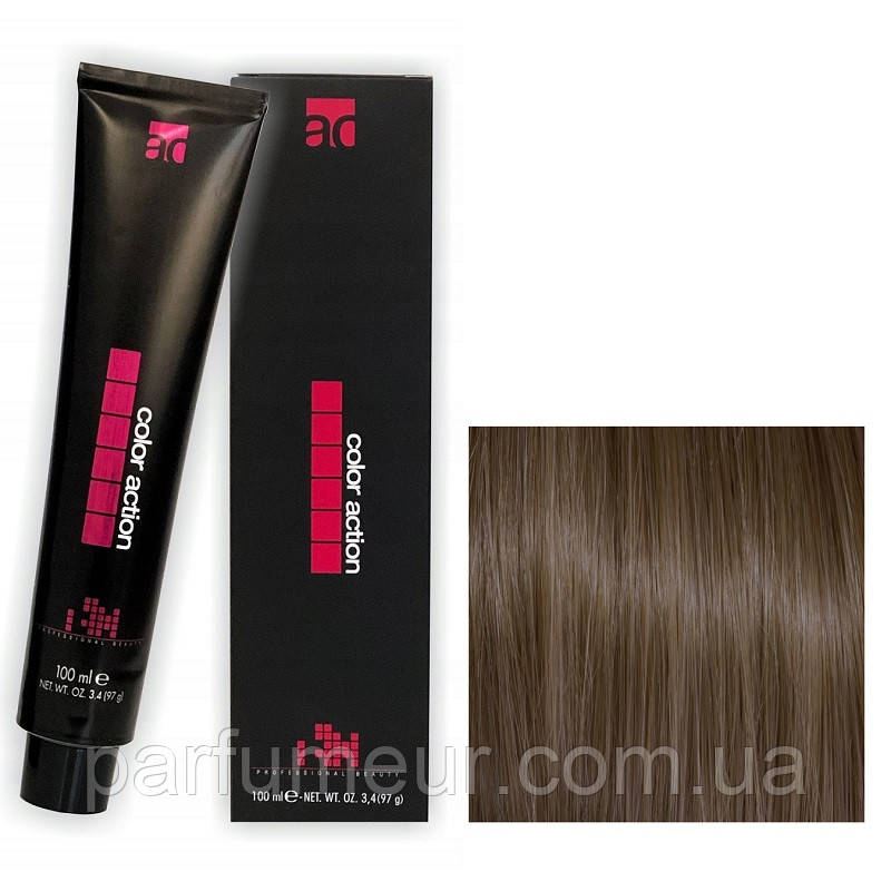 Karibelly Color Action Перманентна крем-фарба для волосся 5.7 тютюновий свiтло-каштановий 100 мл, фото 1