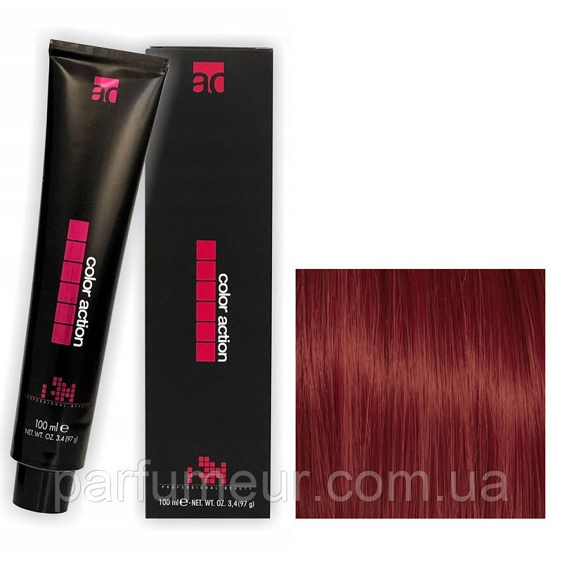 Karibelly Color Action Перманентна крем-фарба для волосся ARci / PRR Rosso Rame пiдсилювач кольору мiдно-червоний 100 мл, фото 1