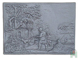 Чавунна плита Мисливець на полюванні