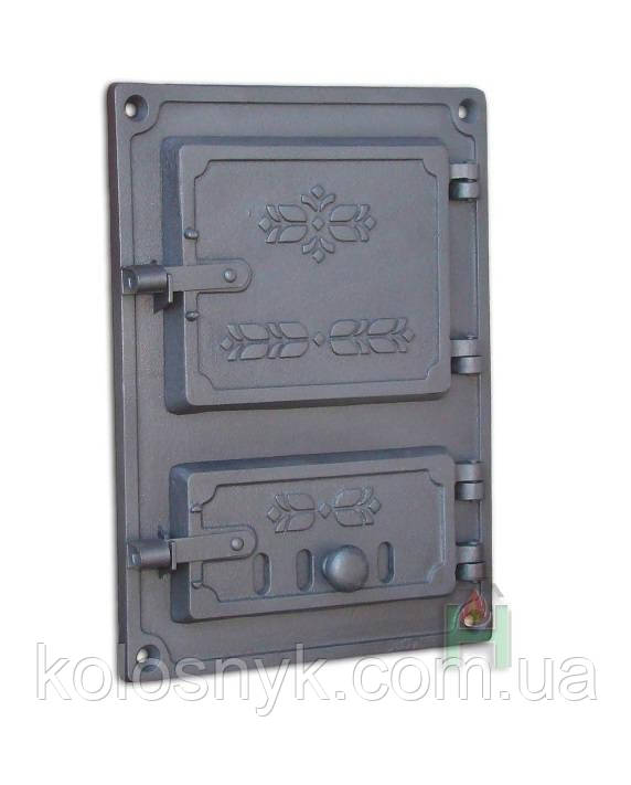 Чавунні дверцята DPK4R 375х275