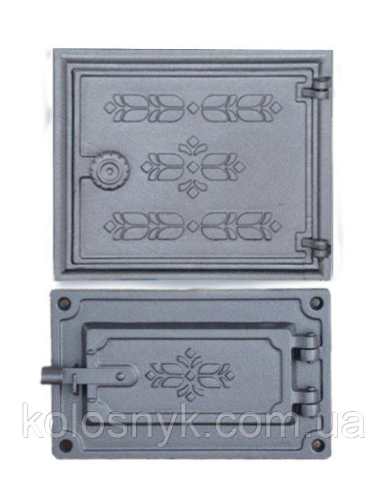 Чавунні дверцята печі DPK12/3
