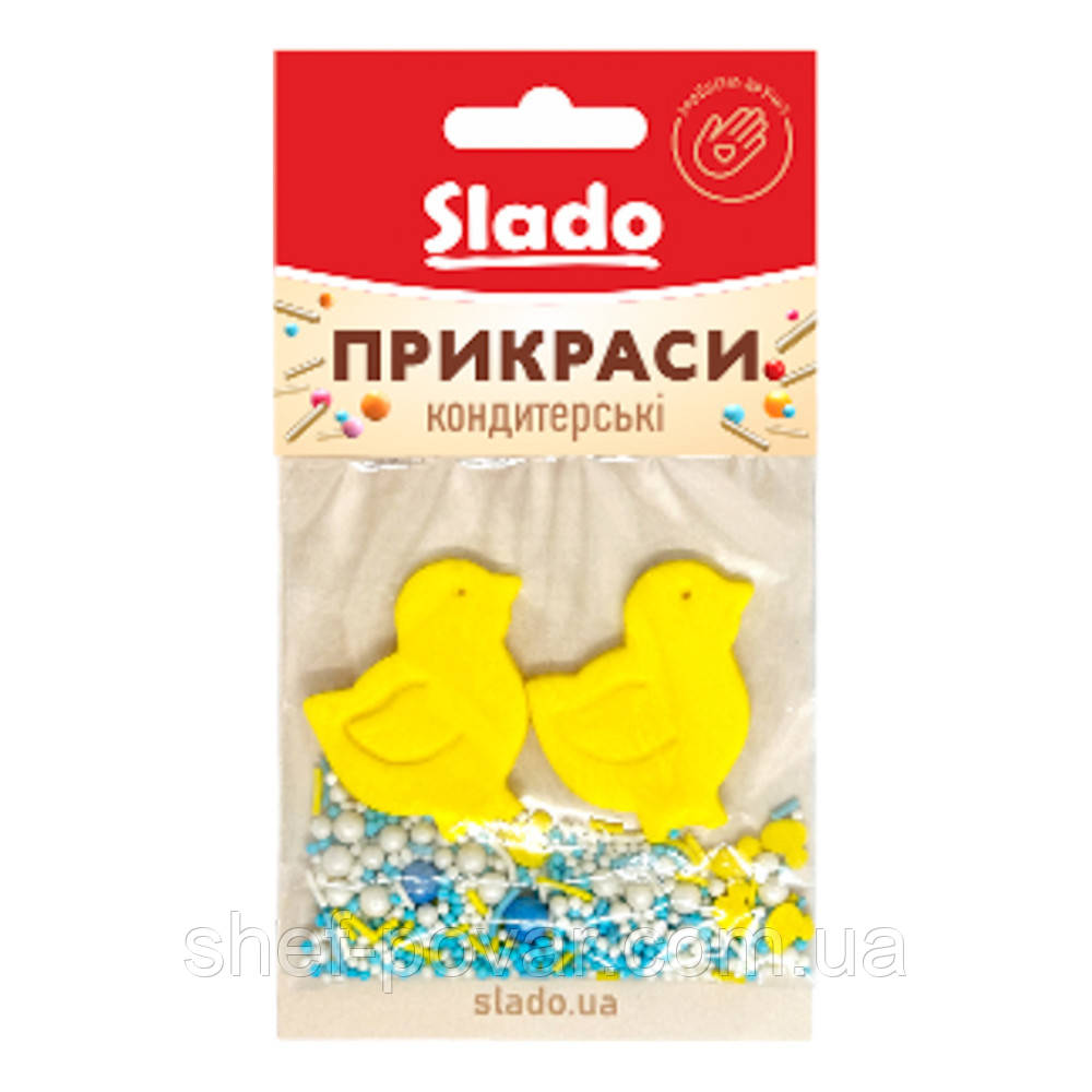 “СВЯТКОВА ГАЛЯВИНА” 15Г Кондитерська прикраса ТМ “Slado"