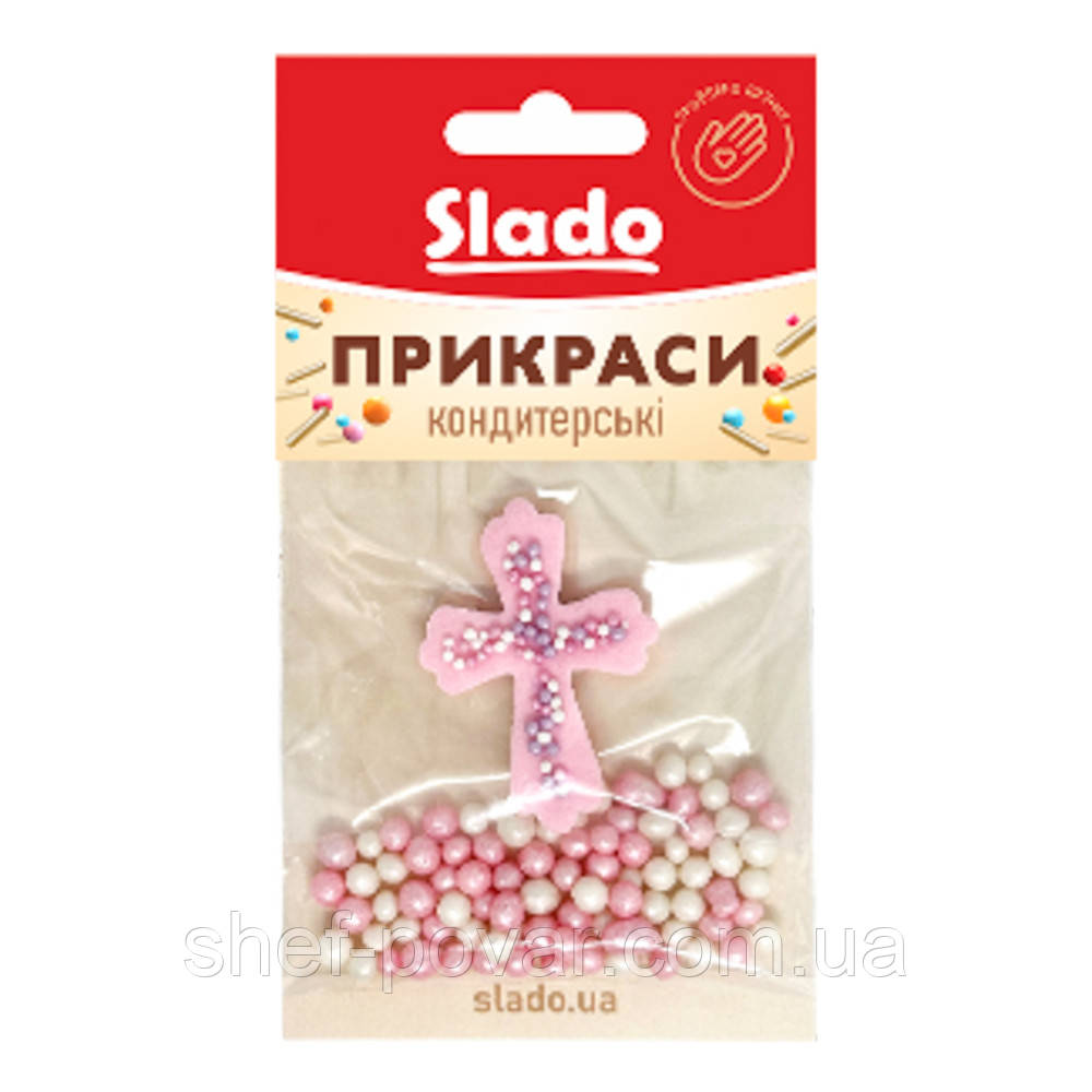 “РОЖЕВА ЗОРЯ” 15Г Кондитерська прикраса TM “Slado"