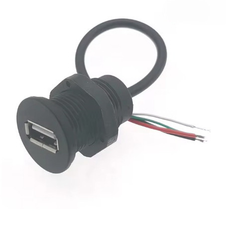 Монтажний врізний роз'єм USB 2.0 - гніздо мама вологозахисне