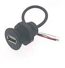 Монтажний врізний роз'єм USB 2.0 - гніздо мама вологозахисне