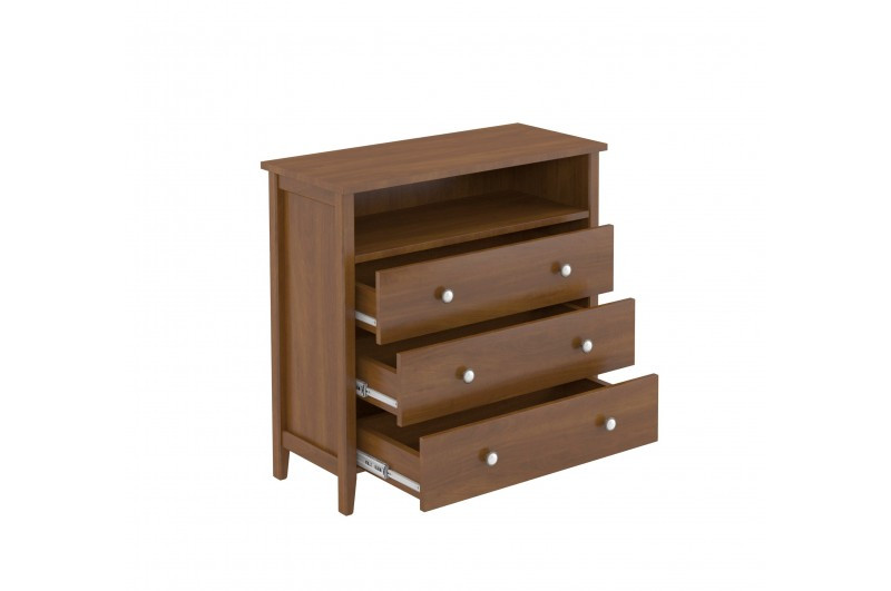 Комод на три ящики Геліос горіх, комод із натурального дерева сосна, фото 1