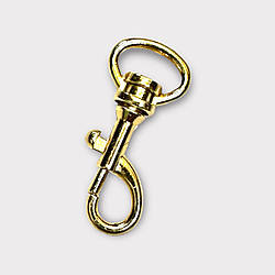 Карабін для клатча 40*12 мм., світле золото, кат. А+