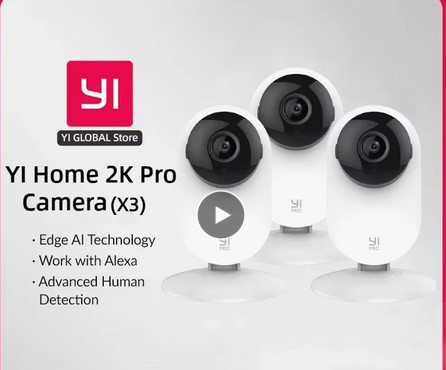 Комплект з 3 камер Xiaomi YI Home 2K PRO White (YYS.62121) (FamilyPack) Міжнародна версія