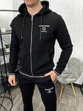 Чоловічий спортивний костюм Armani Exchore H4721 чорний, фото 3