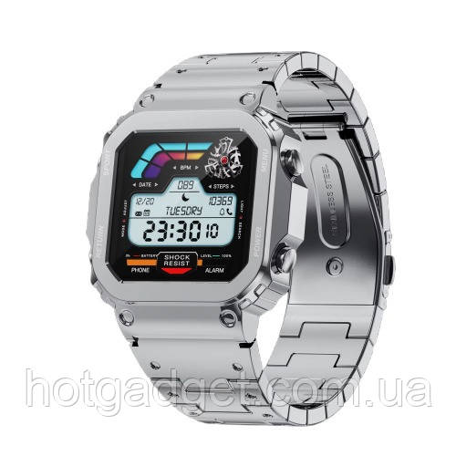 Смарт-годинник Lemfo AW39 Silver (дзвінки, розмова, тонометр, пульсоксиметр)