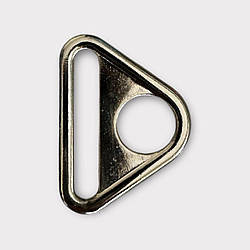 Трикутник літий, сумочний, 25 мм, світлий нікель