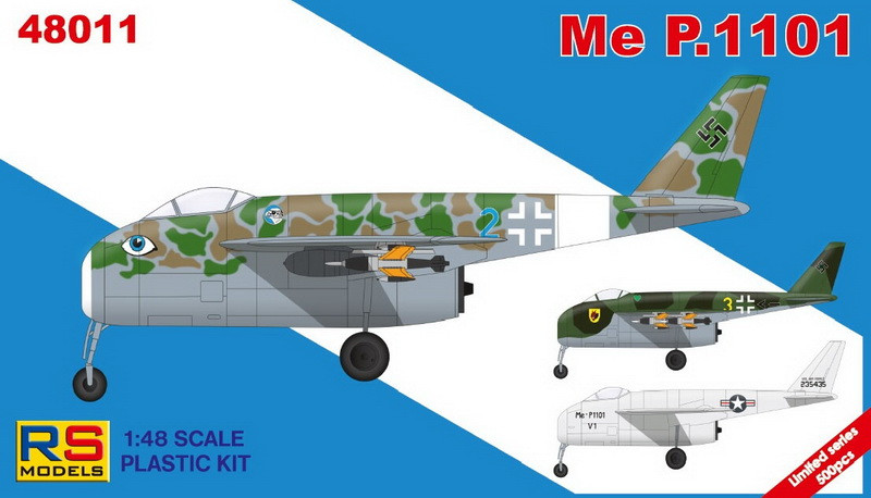 Пластикова модель 1/48 RS models 48011 німецький реактивний винищувач Messerschmitt Me P.1101