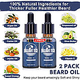 Для росту та догляду за бородою та вусами Fullligh, сироватка пришвидшувач росту бороди, бальзам, фото 5