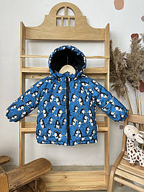 Дитяча зимова курточка на флісі з капюшоном розмір 92 98 104 110 116 см