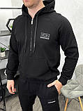 Чоловічий спортивний костюм Armani Exchore H4711 чорний, фото 2