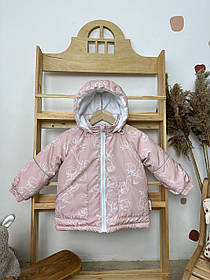 Дитяча зимова курточка на флісі з капюшоном розмір 92 98 104 110 116 см