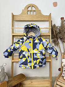 Дитяча зимова курточка на флісі з капюшоном розмір 92 98 104 110 116 см