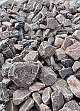 Галька декоративна "Малина" з кварциту для клумб та ландшафтного дизайну (ціна за 1 кг від 1 тони), фото 5