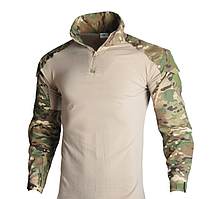 Тактична сорочка убакс, Бойова військова сорочка з довгим рукавом Han-Wild Combat, Мультикам, размер L