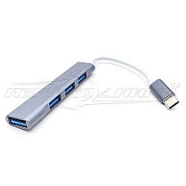 HUB міні Type-C to 4-Port - USB 3.0+3*USB 2.0(преміум), фото 5