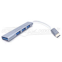 HUB міні Type-C to 4-Port - USB 3.0+3*USB 2.0(преміум), фото 6