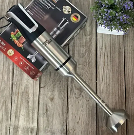 Блендер багатофункціональний заглибний 2 в 1 з мірною склянкою Zepline, потужний подрібнювач