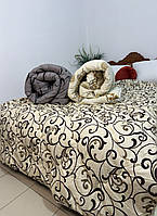 Ковдра зимова вавняна двоспальна в тканині бязь Gold 175х210 (різні кольори)