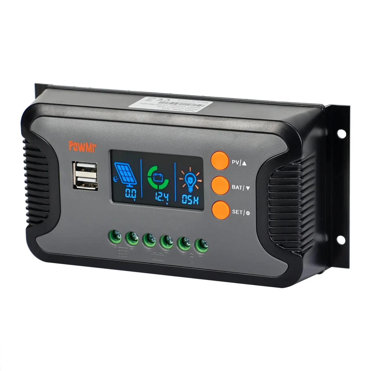 Контролер заряду МРРТ Powmr Powmr Pstar-30A для сонячних панелей