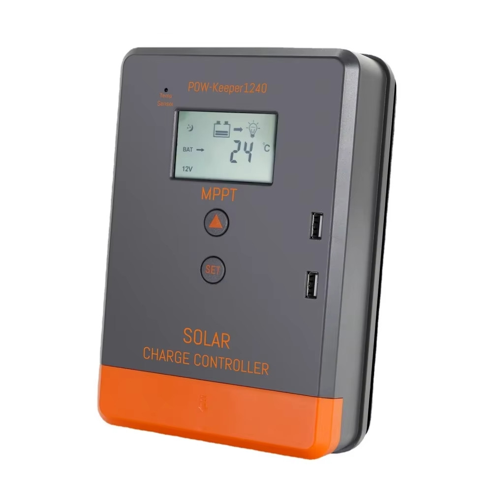 Контролер заряду MPPT Keeper PowMr 12 V 24 V 40 A з дисплеєм для акумуляторів lifepo4