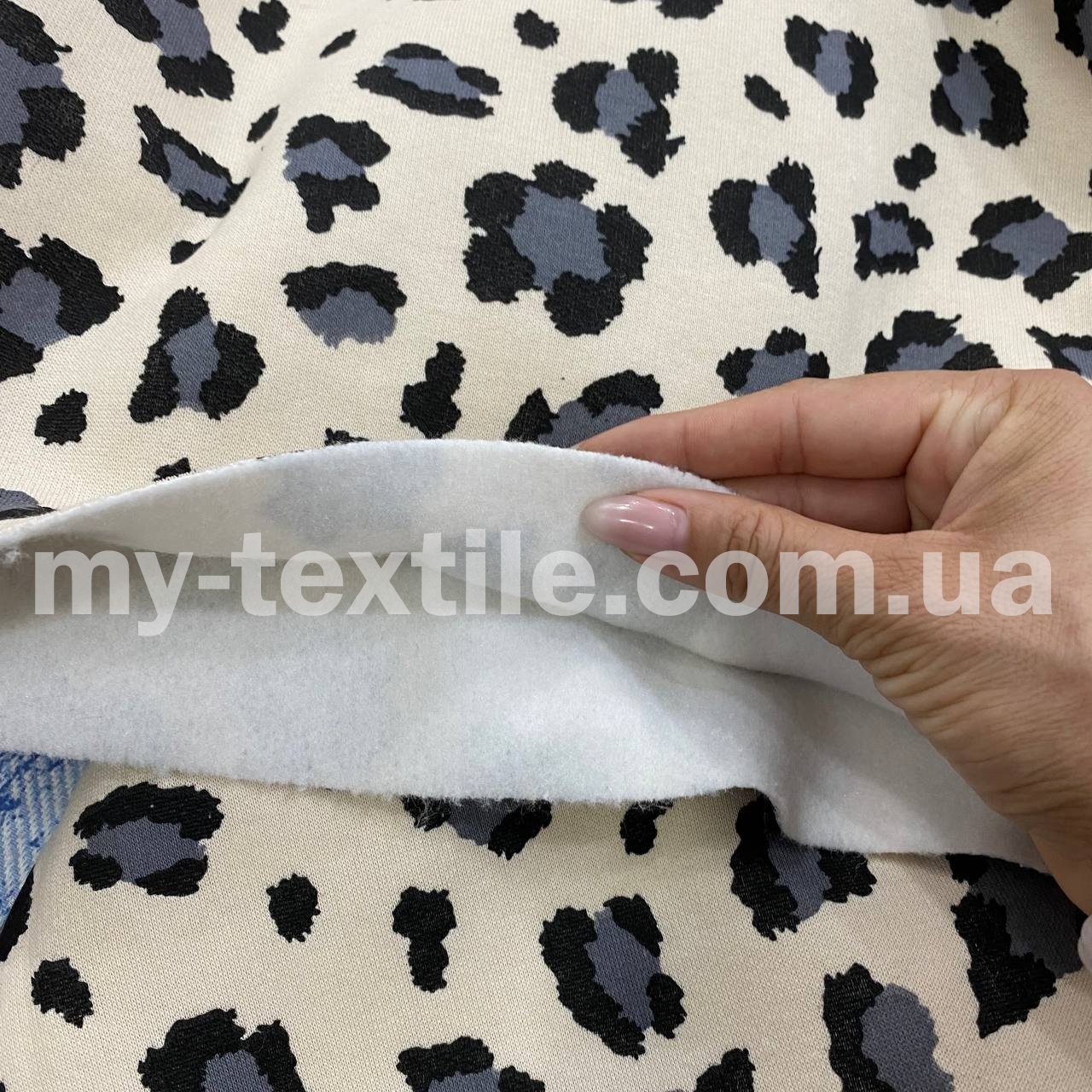 Тринитка з начосом Туреччина 180 см 300 grm принт Леопард, фото 1