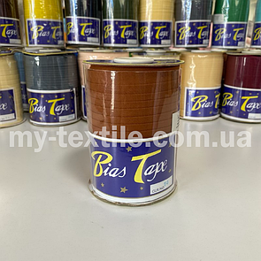 Коса бейка котон 1,5 см бабина 100 ярдів (~93 м) Кемел