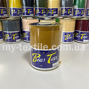 Коса бейка котон 1,5 см бабина 100 ярдів (~93 м) Гірчиця