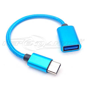 Кабель OTG USB 2.0 Female to Type-C, 0.1 м, фото 1