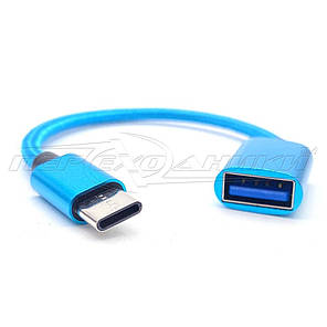 Кабель OTG USB 2.0 Female to Type-C, 0.1 м, фото 2