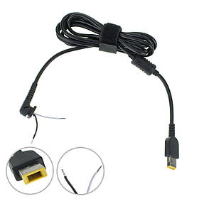 Оригінальний DC кабель живлення для БП LENOVO 90W USB + pin, опір 550 Ом !!!, 2 дроти (2x1мм) (Square 5 Pin DC