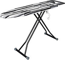 Прасувальна дошка EuroHome LIME 118 х 38 см моноблок з розеткою Чорно-сіра