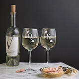 Келихи для вина парні "Король і Королева", Крафтова коробка, фото 2