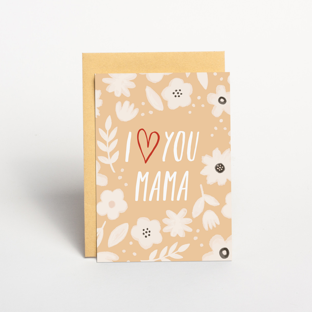 Листівка "Love you, mom", англійська, фото 1