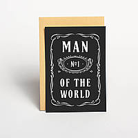 Листівка "Man №1 of the world", англійська