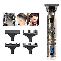 Машинка для стрижки волосся голови Hair Clipper WS-T99, Тример для скронь, Стильна машинка ZU-492 для стрижки, фото 3
