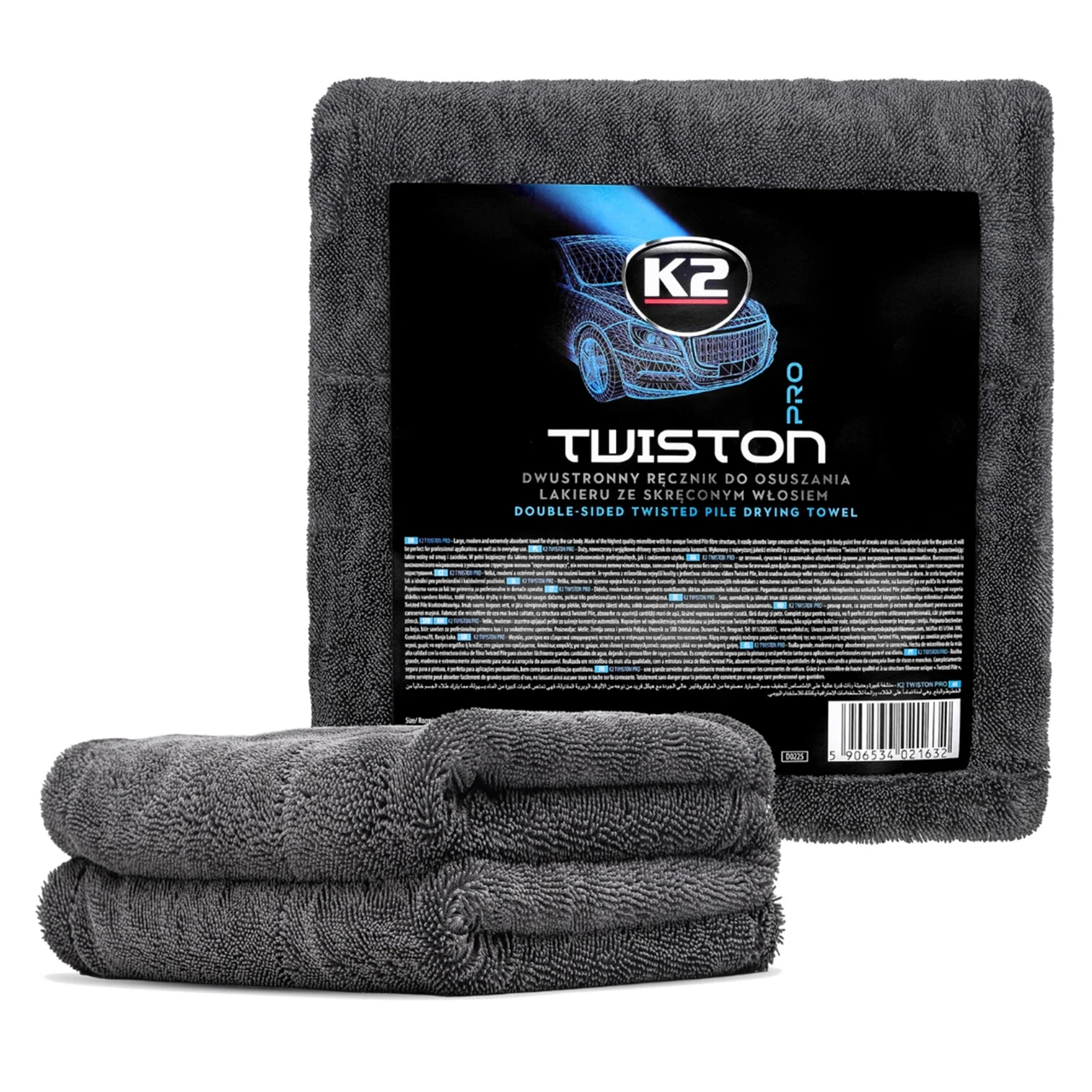 kikobait キコブーン Рушник К2 Twiston Pro для сушки лакофарбової поверхні мікрофібра