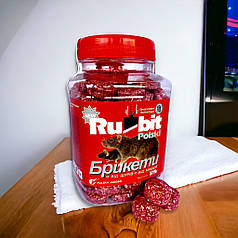 Родентицид від щурів та мишей Rubit (Рубіт) Polski парафінові брикети, 375 г ПЕТ