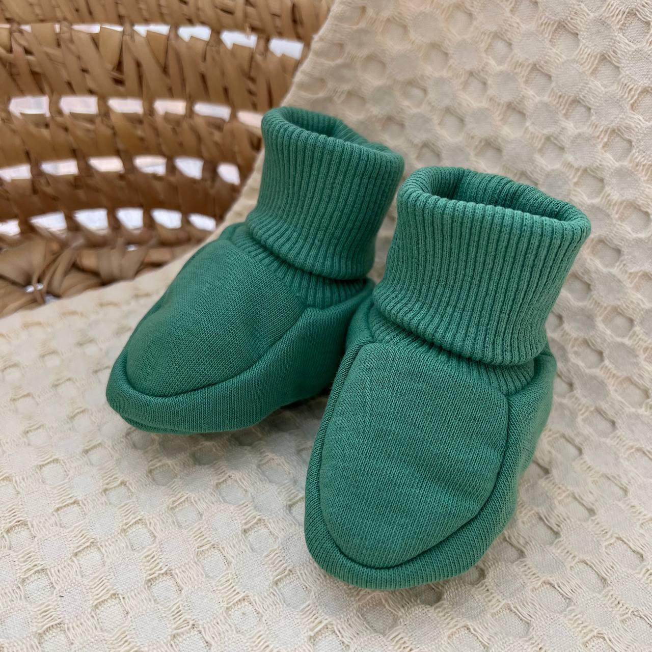 Пінетки "Хеппі Кідс" футер 3-х нитка зріст 80 см (9 – 12 місяців) Betis Зелений, фото 1