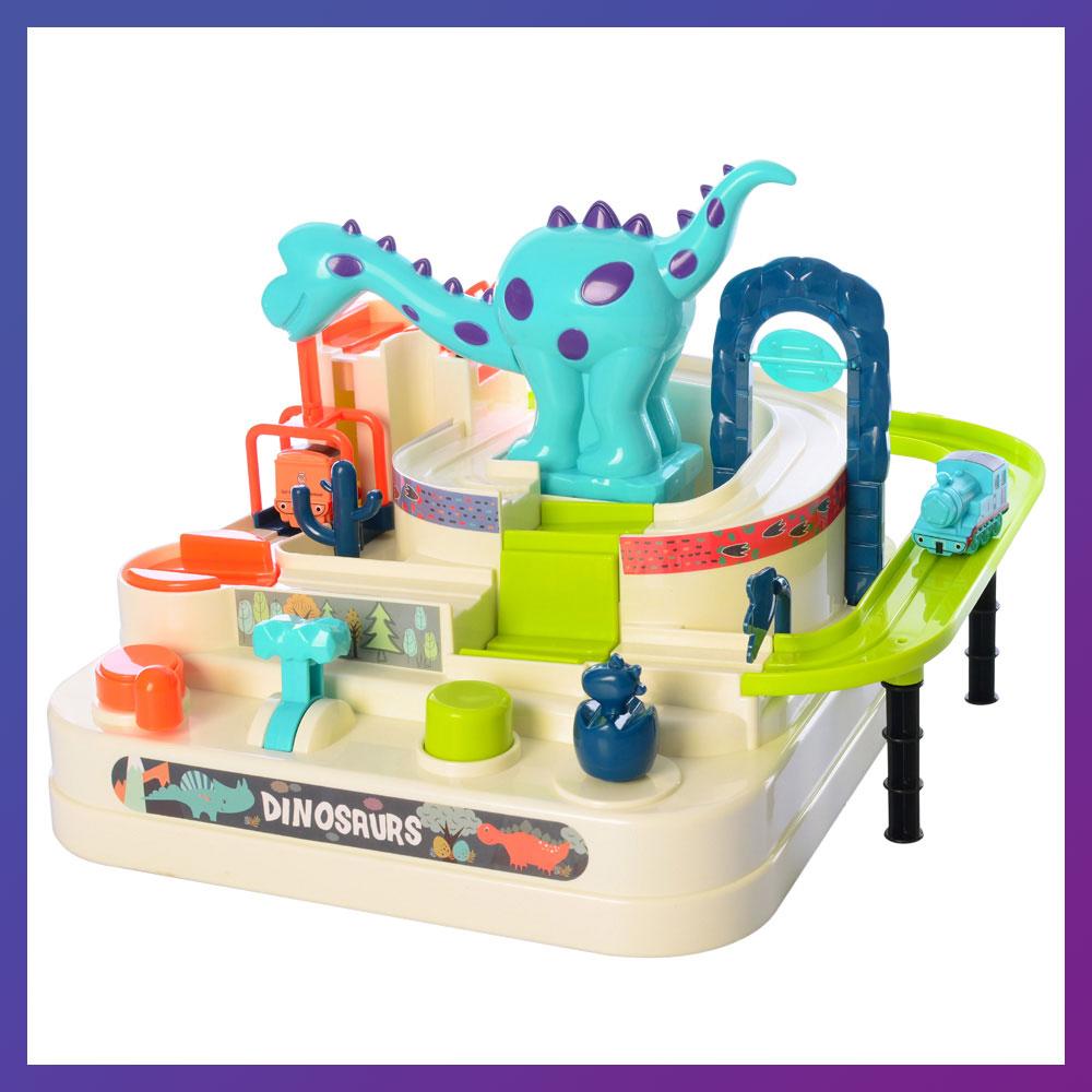 Дитяча іграшка паркінг трек механічний T102-88A паровози 2 шт., фото 1