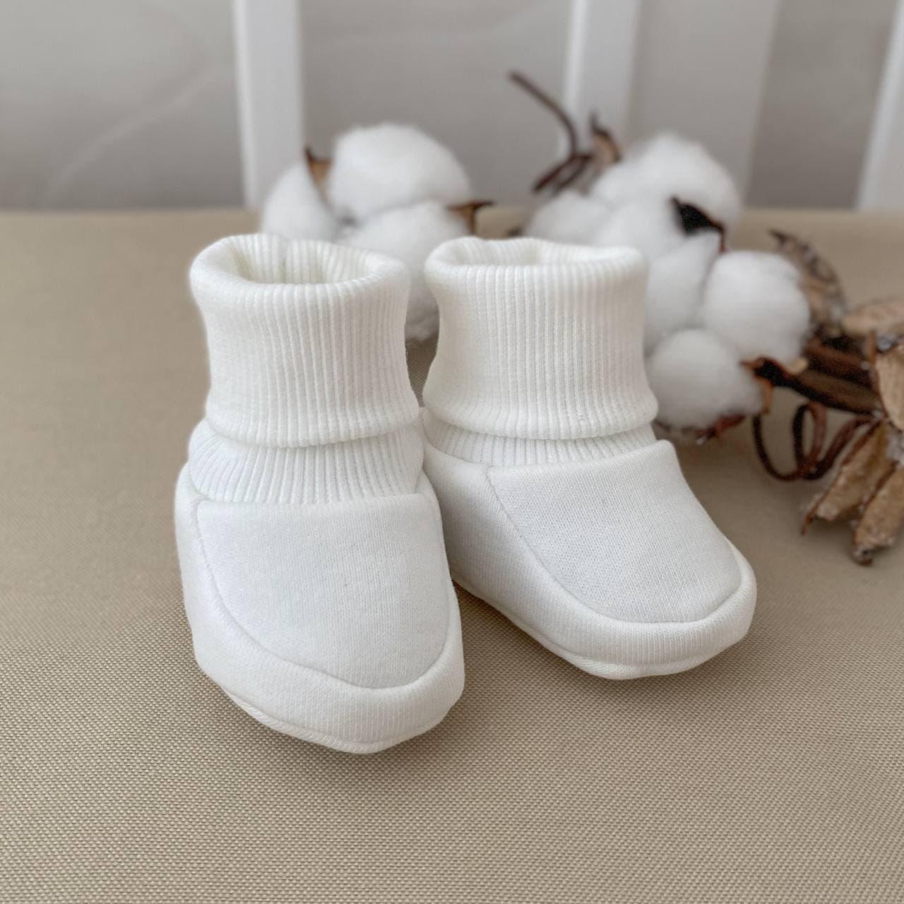 Пінетки "Сіті Кідс" футер з начосом зріст 74 см (6 – 9 місяців) Betis Молочний, фото 1