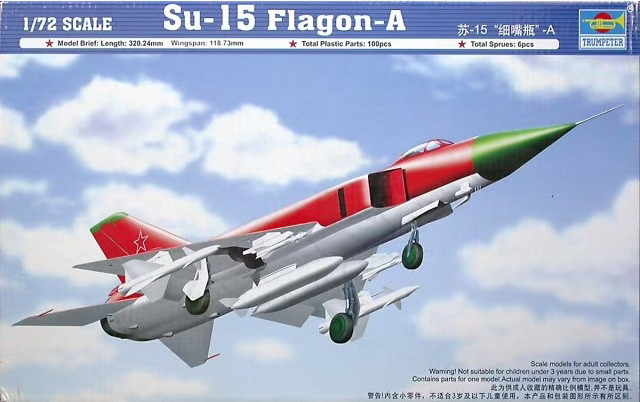 Пластикова модель 1/72 Trumpeter 01624 совецький перехоплювач СУ-15