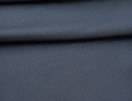 Костюмна тканина з високоякісної вовняної пряжі, темно-синя
